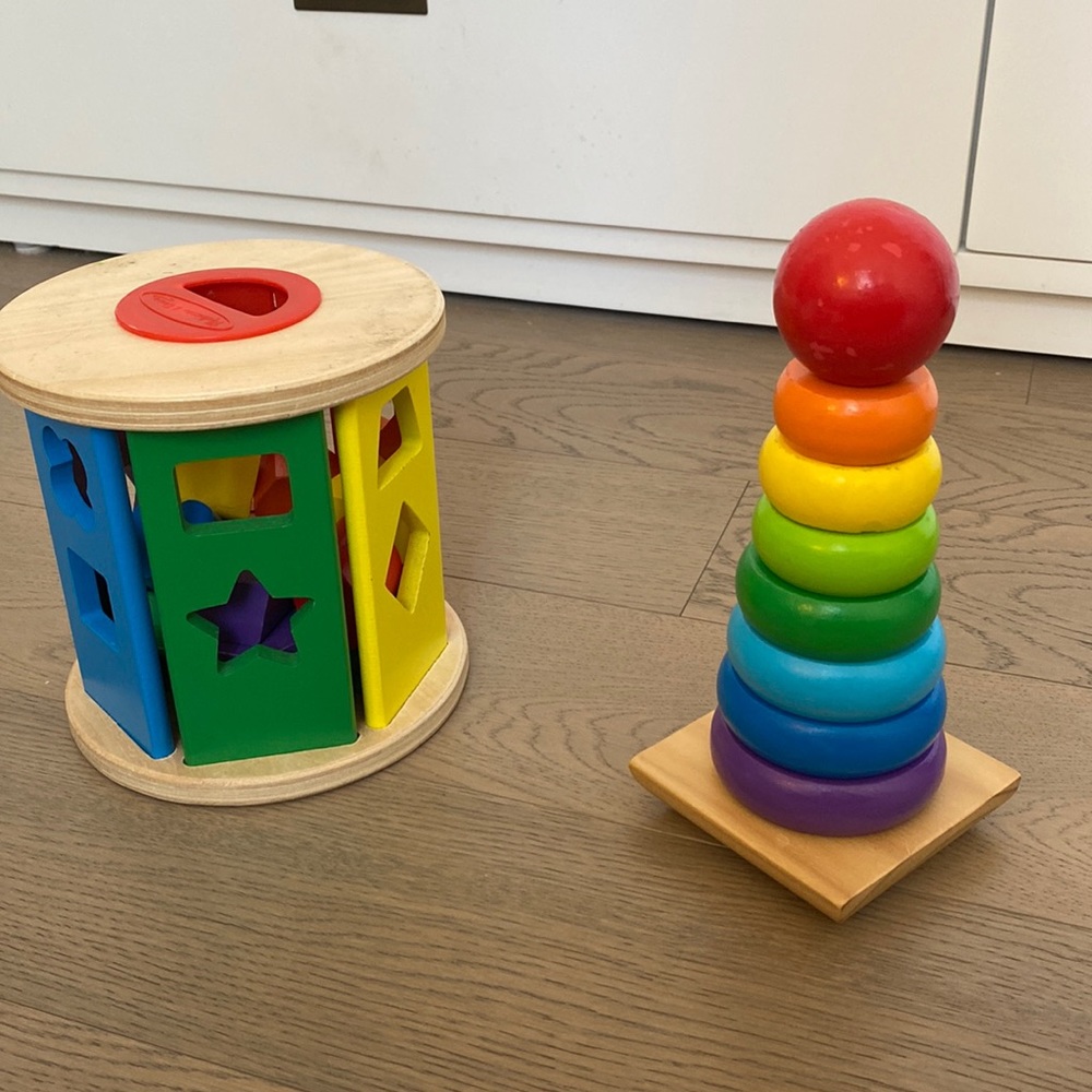Wooden Melissa and Doug baby toddler toys